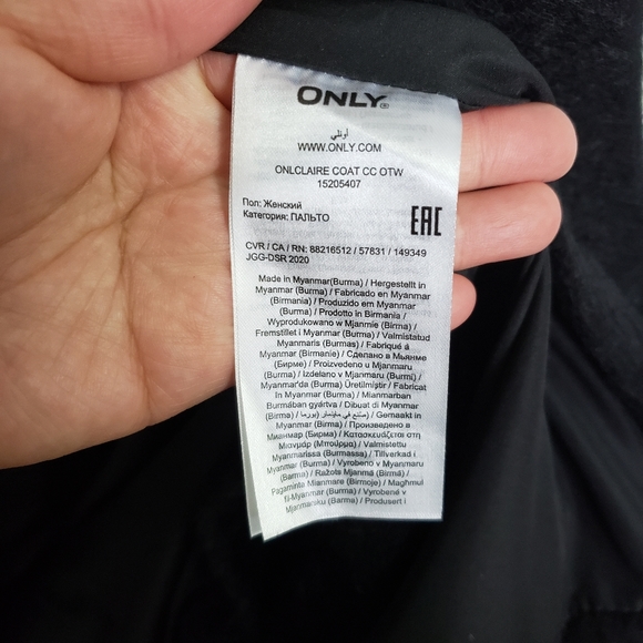 ONLY Black Claire Coat - Picture 12 of 13